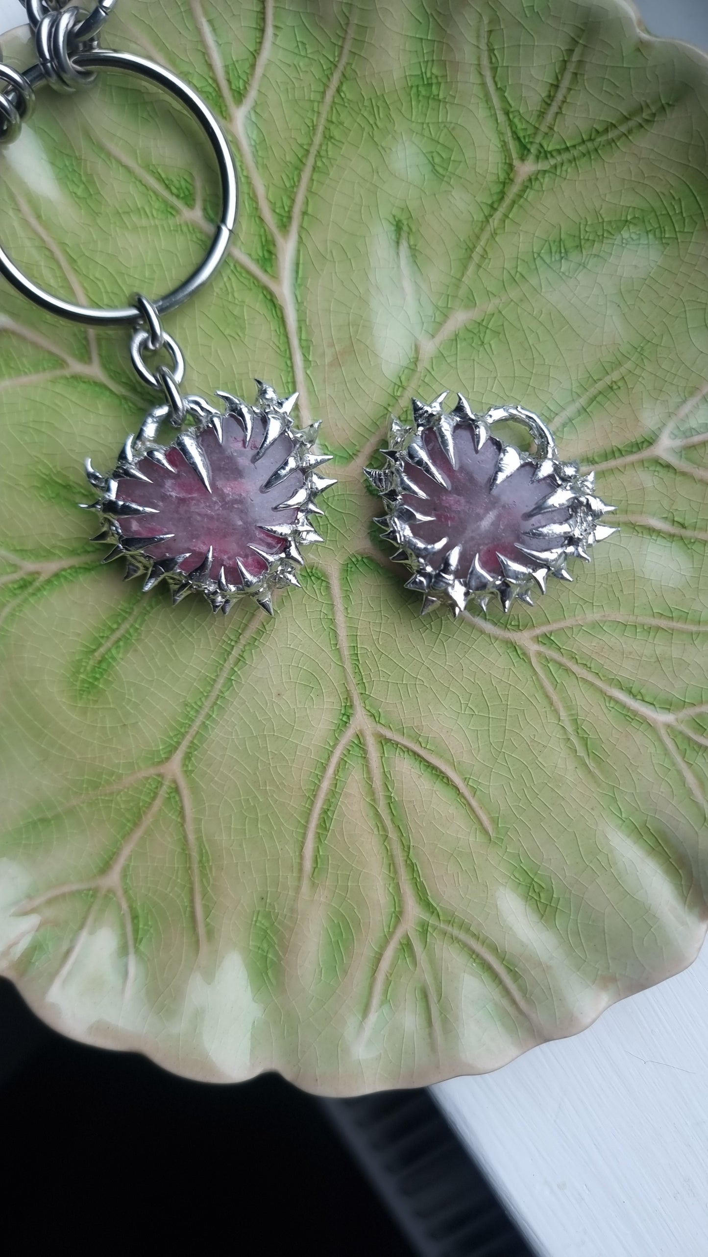 Hecate Choker- Iced Rhodonite
