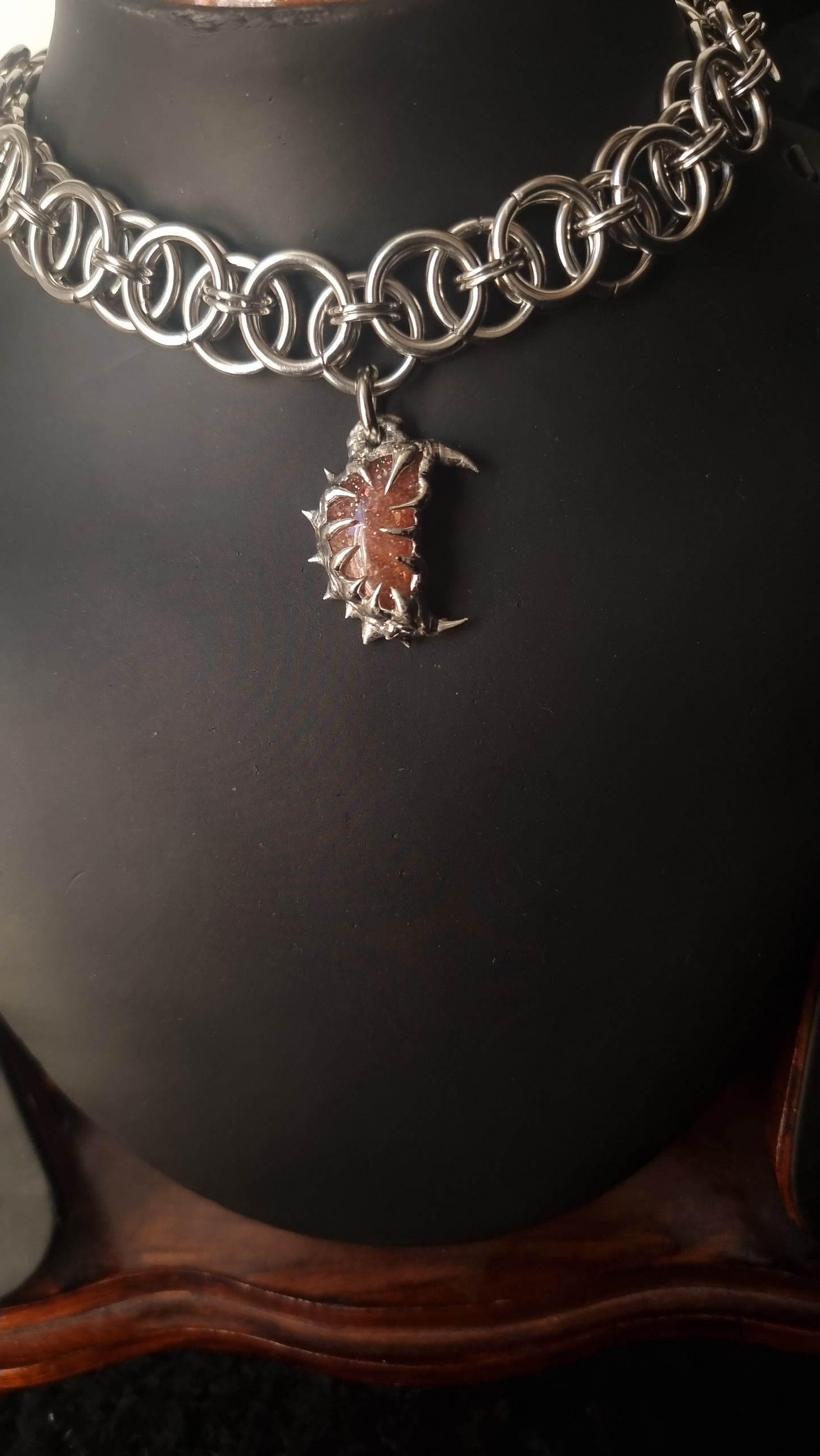 Oblivion Choker - Sunstone Moon Variant