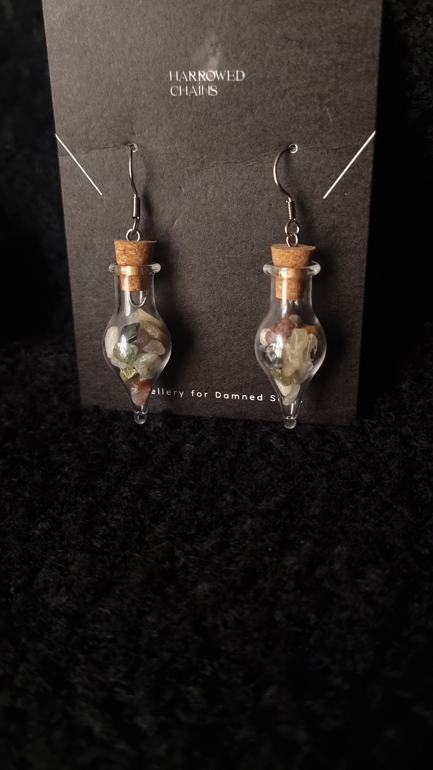 Crystal Bottle Earrings