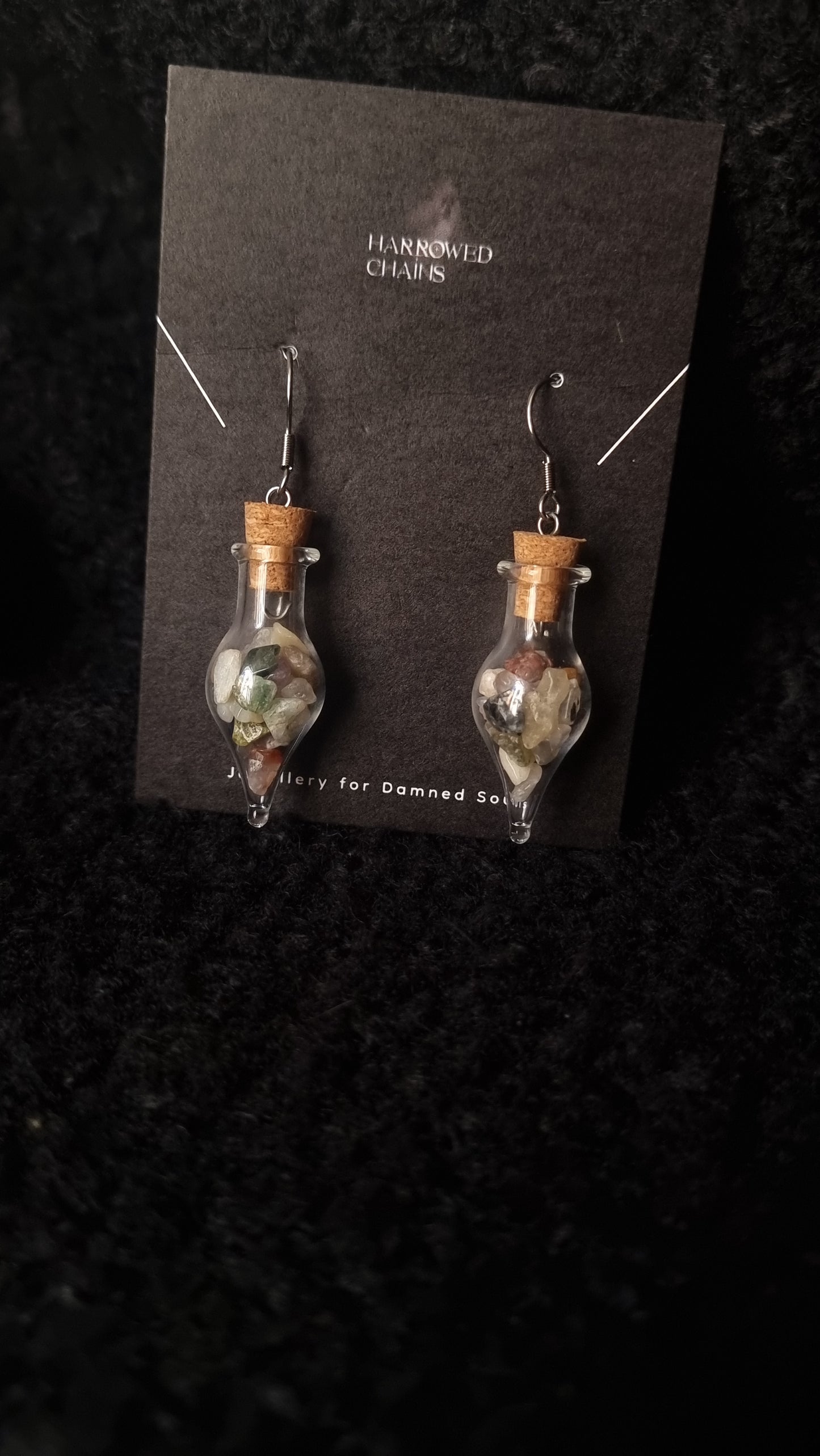 Crystal Bottle Earrings